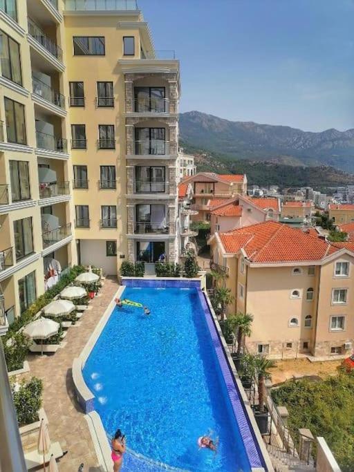 Modern Top Floor Sea View 3Br With Pools, Spa & Fitness Bečići 外观 照片