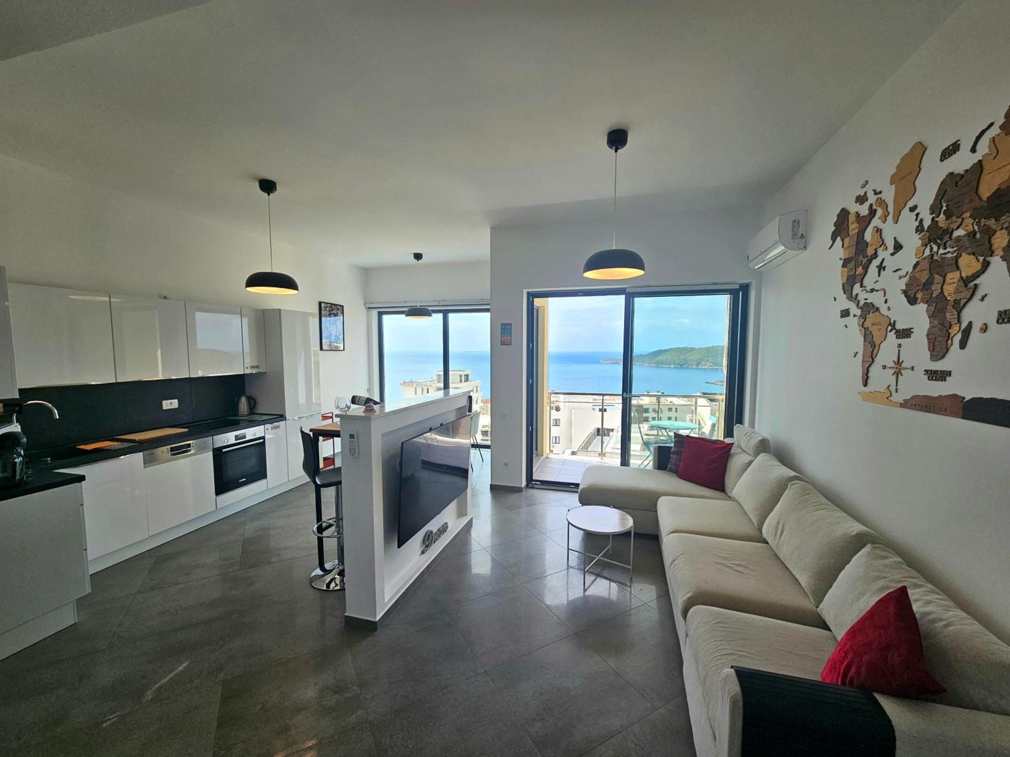 Modern Top Floor Sea View 3Br With Pools, Spa & Fitness Bečići 外观 照片