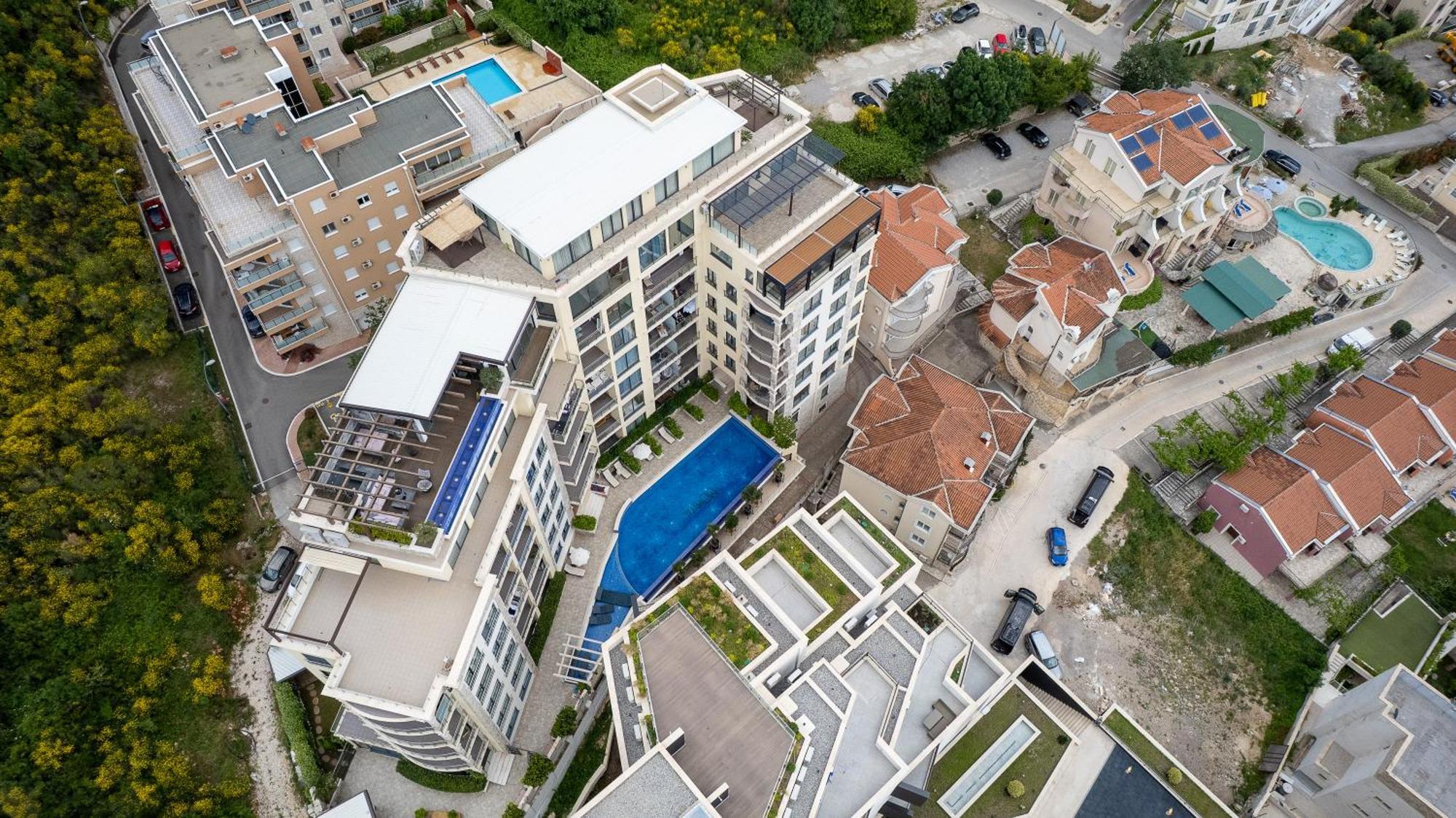 Modern Top Floor Sea View 3Br With Pools, Spa & Fitness Bečići 外观 照片