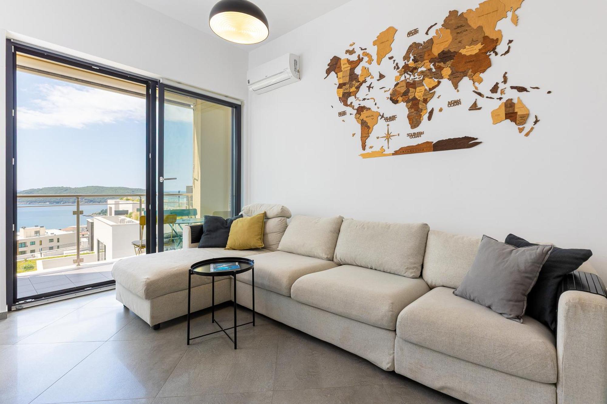 Modern Top Floor Sea View 3Br With Pools, Spa & Fitness Bečići 外观 照片