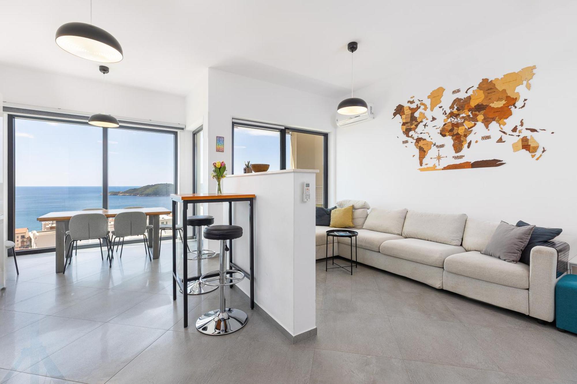 Modern Top Floor Sea View 3Br With Pools, Spa & Fitness Bečići 外观 照片