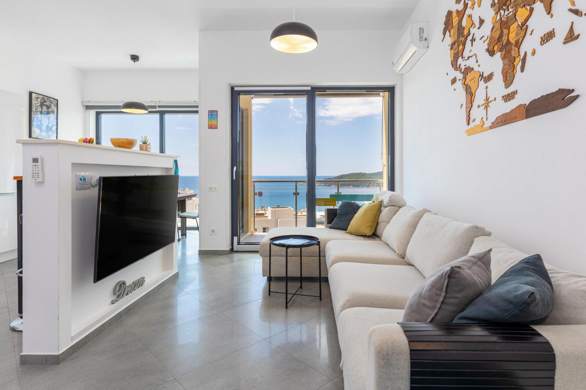 Modern Top Floor Sea View 3Br With Pools, Spa & Fitness Bečići 外观 照片